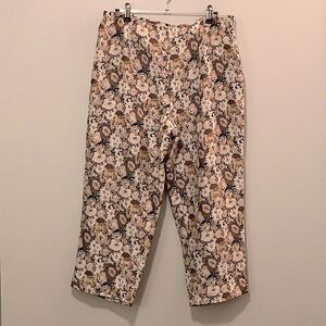 Vintage Allison Taylor Silk Floral Pants